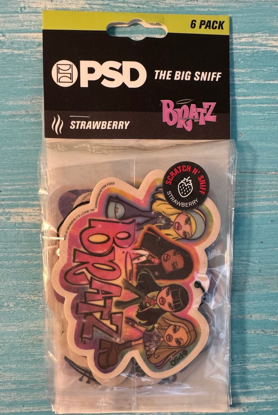 Y2K PSD The Big Sniff Bratz Strawberry Car Air Freshener Pack Of 5 New